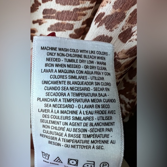 Jessica Simpson - NWT - 1X - Leopard Print Long Sleeve Dress - Lined -Sandshell - Picture 10 of 11